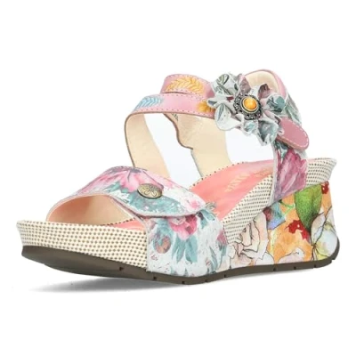 Abbildung von Laura Vita Damen Sandalette rosa Sandale