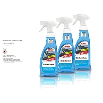 Abbildung von 3 x 750ml Sonax Scheibenenteiser Scheiben Reiniger Frostschutz