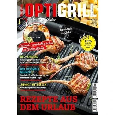 Abbildung von Tefal OptiGrill Magazin: So leicht geht lecker Rezepte aus dem Urlaub: Das Original von mit saisonalen und nachhaltigen Rezepten Nelson Müller &quot;Benni&quot; Hetterich, OptiGriller