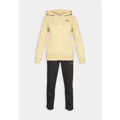 Abbildung von Puma Metallic Jogginganzug Mit Kapuze Damen Plain Pebble Path Größe: XL