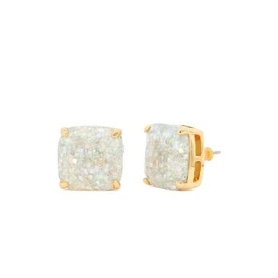 Abbildung von kate spade new york Small Square Studs Ohrringe silvercoloured, Damen, Größe: One Size, Silver coloured