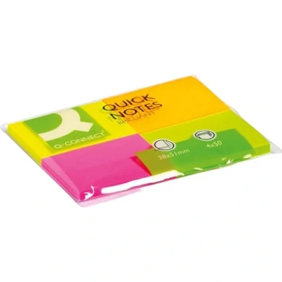 Abbildung von Haftnotizen Quick Notes Brilliantfarben, 40 x 50 mm