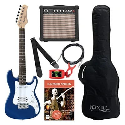 Abbildung von Rocktile Sphere Junior E Gitarre 3/4 Blau Starter Set