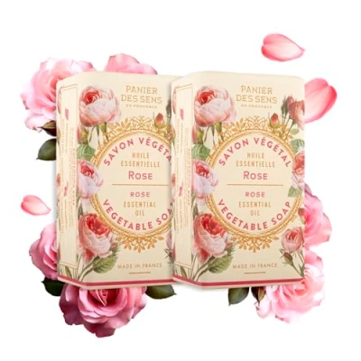Abbildung von Panier des Sens Rose Seifenstück Made in France 2 x 150g