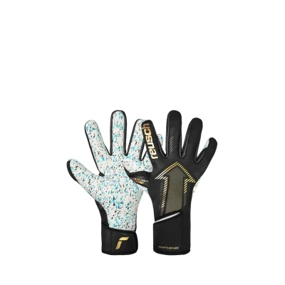 Abbildung von Reusch Fastgrip Fusion Junior griffige Torwarthandschuhe Fußballhandschuhe für Kinder und Jugendliche Jungen Mädchen geeignet alle Wetterbedingungen Spielfeldoberflächen