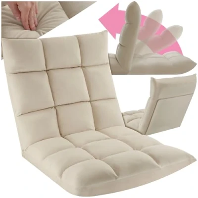 Abbildung von tectake Relaxsessel Snooze, 2 in 1 als Sessel oder Liege, gepolstert, mit Samtbezug