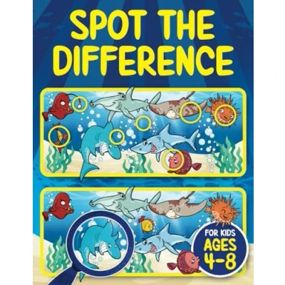 Abbildung von Spot the Difference Book for Kids ages 4 8: Seek and Find Hidden Picture Activity 6, 6 8 Fun Gifts 4, 5, 7 Year Old Children (Spot Differences Kids, Band 2)