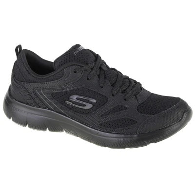 Abbildung von Skechers Damen Summits Suited Sneakers,Sports Shoes, Black, 38 EU