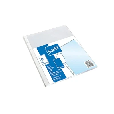 Abbildung von Prospekthüllen A4 Bantex, matt, aus Polypropylen Folie 50 µ, 100 Stück Premium