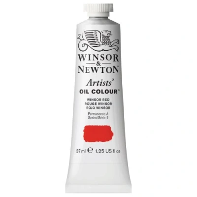 Abbildung von Winsor &amp; Newton 1214726 Artists Ölfarbe 37ml Tube, Künstler mit höchstmöglicher Pigmentierung, höchste Lichtechtheit Winsorrot