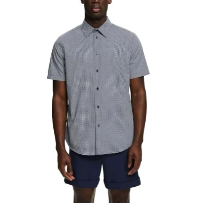 Abbildung von Esprit KURZÄRMLIGES Hemd, Herren, Größe: XXL, Navy