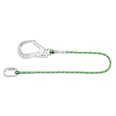 Abbildung von Honeywell Miller Schlüsselband ø11 mm Kernmantel 1M mit hellgrünem Seil schwarzen Streifen, gut sichtbare Nähte, 1032342 (1 Stück)