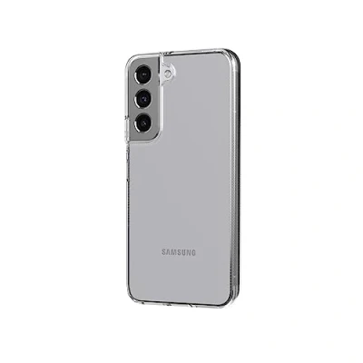 Abbildung von Tech 21 Evo Lite Clear für Samsung Galaxy S22 Transparente und schützende Handyhülle mit 2,4 m Multi Fallschutz, farblos, T21 9360