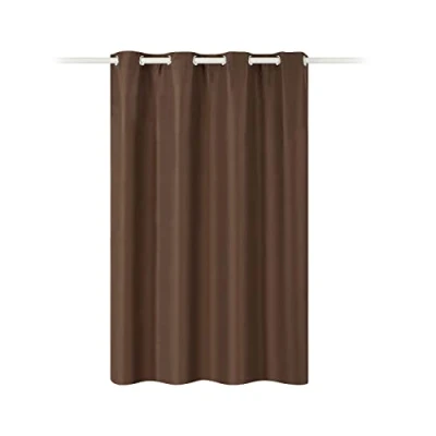 Abbildung von JEMIDI Vorhang blickdicht Gardine mit Ösen Anbringung Ösenschal Dekoschal 100% Polyester lang für Wohnzimmer Schlafzimmer einfache Montage