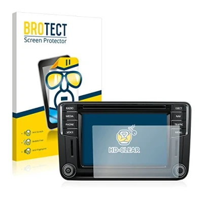Abbildung von BROTECT (2 Stück Schutzfolie für Volkswagen T6 2016 Discover Media Plus Displayschutz Folie Ultra Klar