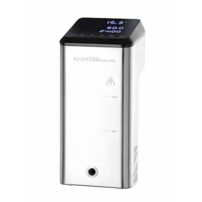 Abbildung von HENDI iVide Sous Vide Stick, Vide, Temperatur 5C 99C, Genauigkeit 0,07C, WiFi Steuerung, Beste Leistungen bei bis zu 80 Liter, 230V, 2200W, 130x145x(H)330mm