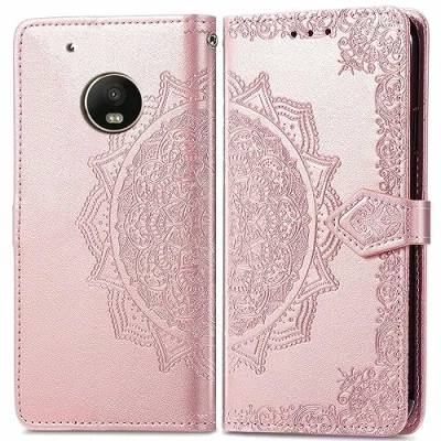 Abbildung von Hülle für Motorola Moto G5 Plus,Klappbar Leder Tasche Case Cover,Handyhülle Plus Kartenfach Standfunktion Schutzhülle Klapphülle Lederhülle