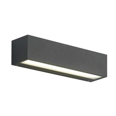Abbildung von Arcchio LED Wandlampe Lengo, 25 cm, anthrazit, 2 flg., CCT