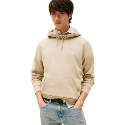 Abbildung von Tommy Jeans Herren TJM Reg Flag Hoodie Dm0dm20742 Kapuzenpullover, Khaki (Silt), XS EU