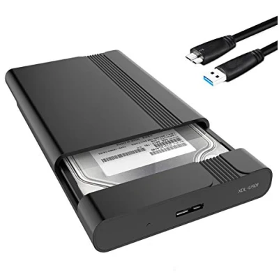 Abbildung von GeekerChip USB 3.0 Externes Gehäuse für Externe Festplatte 2.5&#039;&#039; HDD/SSD SATA I/II/III,(7mm bis 9,5mm),Bis zu 5Gbps,Kostenlose UASP Unterstützung