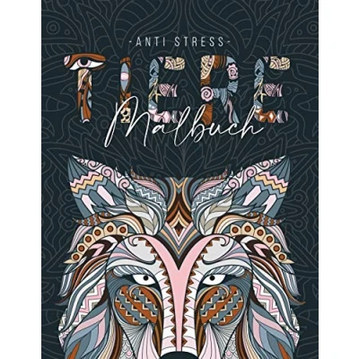 Abbildung von Ein Anti Stress Malbuch für Erwachsenen mit 50 Tieren Motive Mandalas zum Entspannen und abbauen: Erwachsene