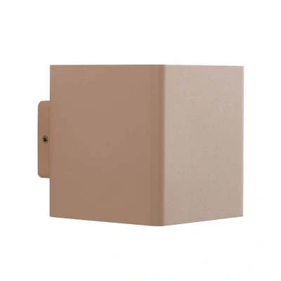 Abbildung von Lucande LED Außenwandleuchte Aaron, beige, Alu, up/down