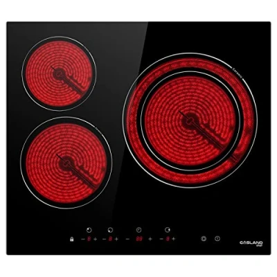 Abbildung von GASLAND Chef CH603BF Autark Glaskeramikkochfeld/ 60cm Kochfeld Elektro/Einbaukochfeld/ 3 Kochzonen/Zweifach Zone/Kindersicherung/ 5,4kW/ Geeignet für Alle Töpfe