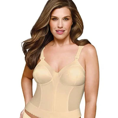 Abbildung von EXQUISITE FORM Damen Longline 5107532 BH, Blickdicht, Beige, 100D
