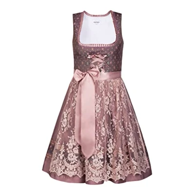 Abbildung von Edelnice Trachtenmode Kinder Dirndl Madeleine 3 TLG. inkl. Bluse, Schürze und Charivari (164)