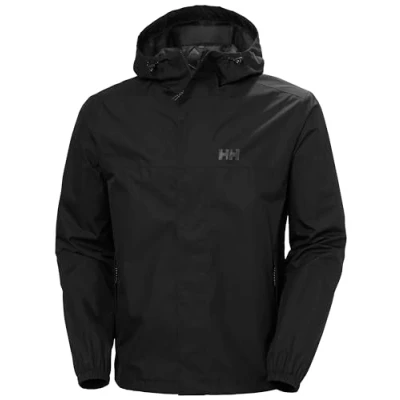 Abbildung von Helly Hansen Vancouver RAIN Regenjacke / wasserabweisende Jacke, Herren, Größe: Small, Black