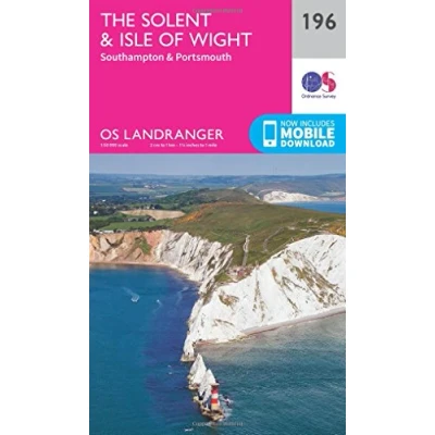 Abbildung von the Solent &amp; Isle of Wight, Southampton Portsmouth (OS Landranger Map, Band 196)