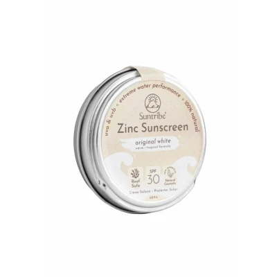 Abbildung von Suntribe Natural Mineral FACE &amp; Sport ZINC Sunscreen SPF 30 Sonnenschutz, Größe: 45 g, White