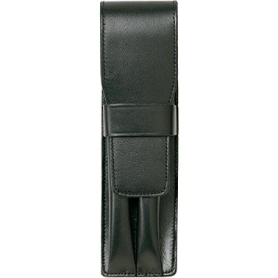 Abbildung von Lamy A 32 Lederwaren Hochwertiges Leder Etui 836 in der Farbe Schwarz Für zwei Schreibgeräte