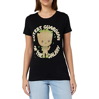Abbildung von Marvel Damen Woiamgmts002 T Shirt, Schwarz, Small