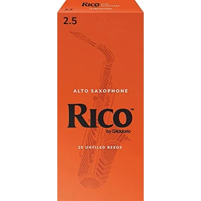 Abbildung von D&#039;Addario Saxophon Blätter Rico Alto Saxophone Reeds RJA2525 Stärke 2.5 25 Stück