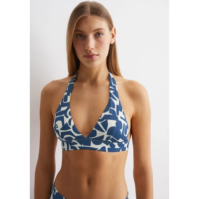Abbildung von Marc O&#039;Polo GEO Print Bikinitop, Damen, Größe: Medium, Murphy marine