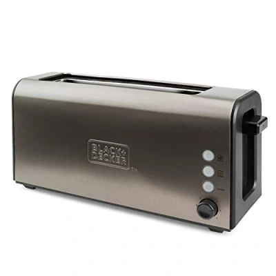 Abbildung von Black &amp; Decker BXTO1000E, 1 Scheibe(n), Braun, Metall, Tasten, 900 W, 220 240 V
