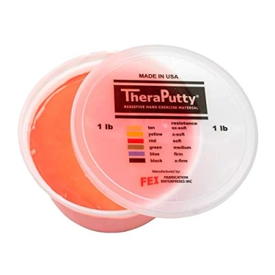 Abbildung von CanDo Antimikrobielle TheraPutty Knetmasse 450 g rot (leicht)