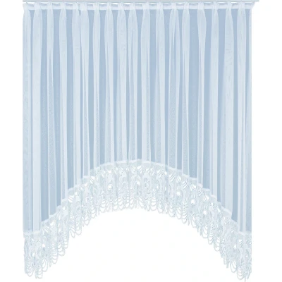 Abbildung von Wirth Gardine &quot;Elena&quot;, (1 St.), veredelt mit echter Plauener Spitze Stickerei, geschwungen