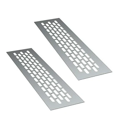 Abbildung von sossai® Lüftungsgitter Aluminium Belüftungsgitter Türgitter im Alu Design (2 St)