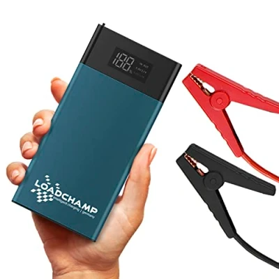 Abbildung von LOADCHAMP Starthilfe Powerbank 12V 10000mAh 500A Motorrad Auto Roller Starthilfegerät Jump Starter Autobatterie Power Bank Ladegerät USB
