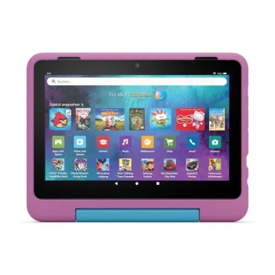 Abbildung von das neue Kindgerechte Hülle von Amazon für Fire HD 8 Tablet (nur Tablets der 12. Generation geeignet), Löwen Design