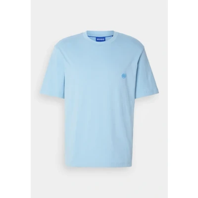 Abbildung von HUGO Niley Tshirt basic, Herren, Größe: Small, Light pastel blue
