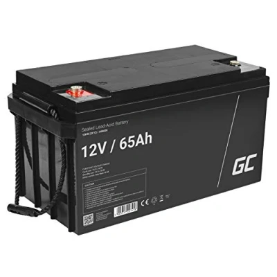 Abbildung von Green Cell® AGM 12V 65Ah Akku VRLA Bleibatterie Bleiakku Ersatzakku Gelakku Akkubatterie Zyklenfest Unbemann Caravan Photovoltaik Rollstuhl Solarspeicher Solarbatterie Solarpanel Wohnwagen