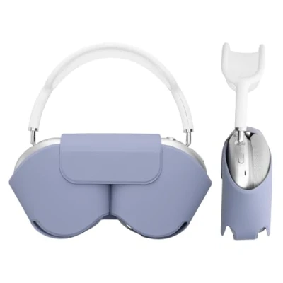 Abbildung von kwmobile Hülle kompatibel mit Apple AirPods Max Case weiche Kopfhörer Tasche Etui aus Polyester Cover in Lavendel