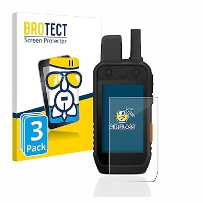 Abbildung von BROTECT Schutzglas für Garmin Alpha 200 K (3 Stück) Schutzfolie Panzer Folie Glas [Extrem Kratzfest 9H, Anti Fingerprint, Ultra Transparent]