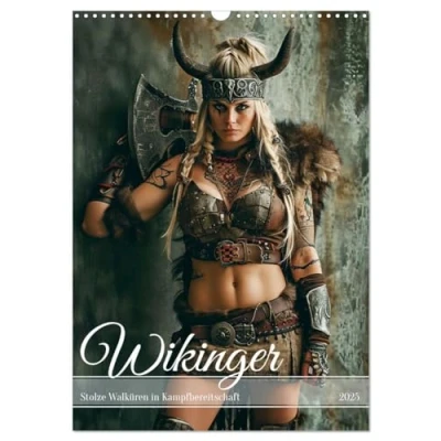 Abbildung von Wikinger Stolze Walküren in Kampfbereitschaft (Wandkalender 2025 DIN A3 hoch), CALVENDO Monatskalender