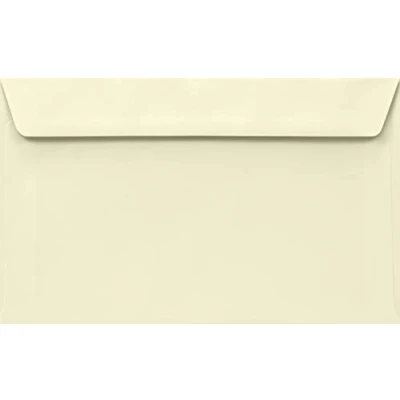 Abbildung von Netuno 50 Briefumschläge Elfenbein 12 x 19,5 cm 100g Lessebo Smooth Ivory Creme Umschläge elegant nassklebend ohne Fenster für Einladungskarten Geburtstagskarten Glückwunschkarten Briefe
