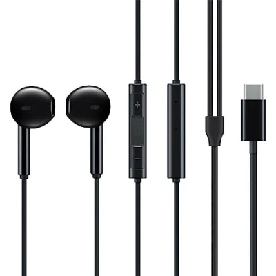 Abbildung von USB C Kopfhörer mit Kabel, In Ear Headset HiFi Klang Digital für Samsung Galaxy S24 S23 S22 S21 S20 A54 A53 A34 A33, iPad Pro 12.9, 11 Google Pixel 8 7 6 5 4 Xiaomi Mi14 Mi13 Mi12 Mi11