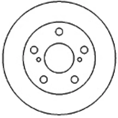 Abbildung von MAPCO 25558 Bremsscheibe Vorderachse 258 25 5 114,3 Belüftet TOYOTA: MR2 II Coupe